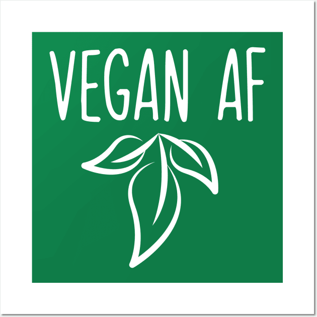 Vegan AF Wall Art by Imutobi